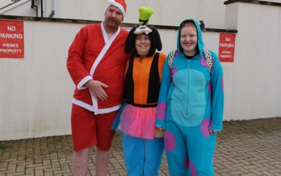 A chilly New Year dip kicks off the start of LLMF 2019 fundraising